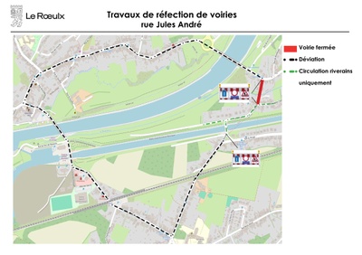 Infos travaux : fermeture de la rue Jules André du 30 avril au 10 juillet 2026