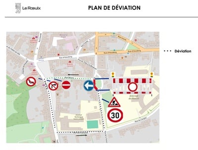 Infos travaux : fermeture partielle du Trieu à la Bergeole les 30 et 31 mars 2026