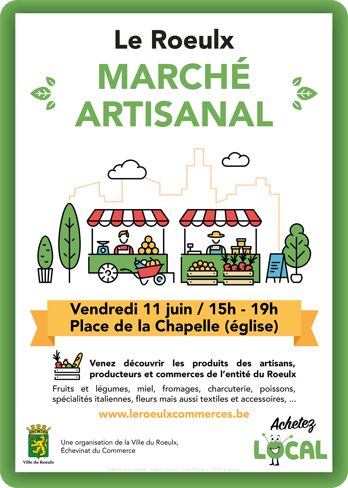 Affiche Marche artisanal 11 juin 2021