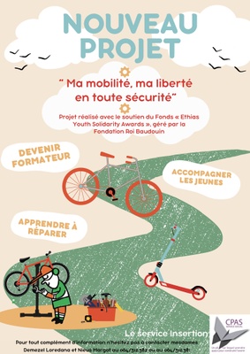 Nouveau projet CPAS du Roeulx : "Ma mobilité, ma liberté en toute sécurité"